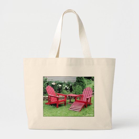 'The Red Chairs' Canvas Tas (Voorkant)