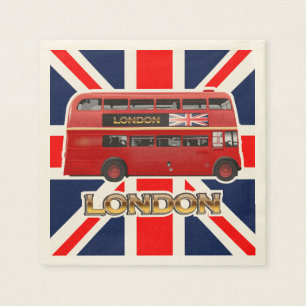 The Red Double-Decker London Bus Servet