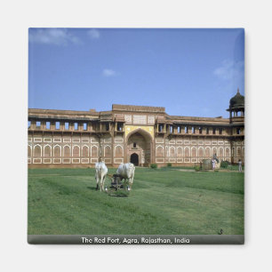 The Red Fort, Agra, Rajasthan, India Magneet