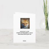 The Red Fox Cadeaus & Groeten Kaart (Achterkant)