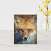 The Red Fox Cadeaus & Groeten Kaart (Gele Bloem)