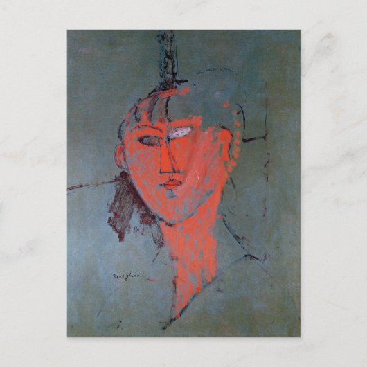 The Red Head, c.1915 Briefkaart (Voorkant)