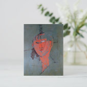 The Red Head, c.1915 Briefkaart (Staand voorkant)