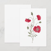 The Red Poppie Kaart (Voorkant / Achterkant)