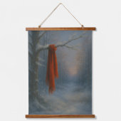 The Red Scarf – Bright Against the Stillness Hangend Wandkleed (Voorkant)