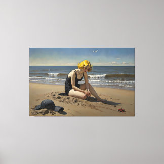The Red Starfish (Signed Canvas Afdruk