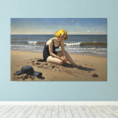 The Red Starfish (Signed Canvas Afdruk (Insitu (Houten vloer))