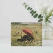 The Red Sunshade, c.1860 Briefkaart (Staand voorkant)