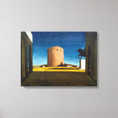 The Red Tower | Giorgio de Chirico | Canvas Afdruk (Voorkant)