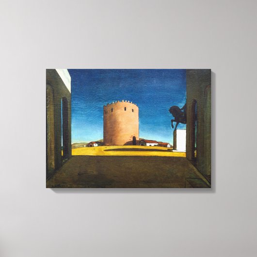 The Red Tower | Giorgio de Chirico |  Canvas Afdruk (Voorkant)