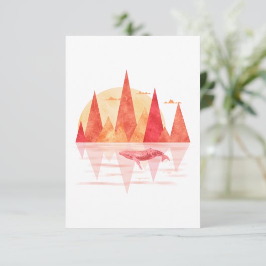 The Red Whale Mountains Kaart (Staand voorkant)