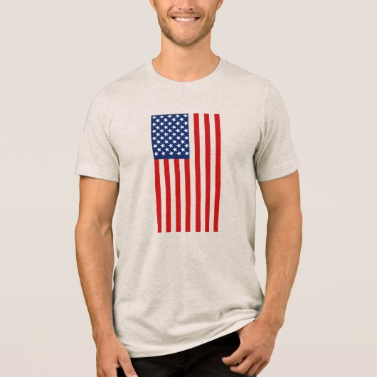 The Red White and Blue  Tri-Blend Shirt (Voorkant)