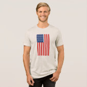 The Red White and Blue  Tri-Blend Shirt (Voorkant volledig)