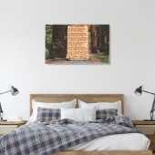 The Redwood Highway, gedicht door Strauss Canvas Afdruk (Insitu (Slaapkamer))