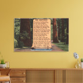 The Redwood Highway, gedicht door Strauss Canvas Afdruk (Insitu (Woonkamer))