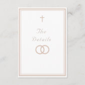 The Refined Catholic Wedding Informatiekaartje (Voorkant)