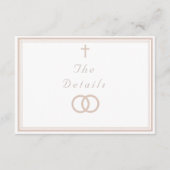 The Refined Catholic Wedding Informatiekaartje (Voorkant)