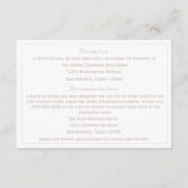 The Refined Catholic Wedding Informatiekaartje (Achterkant)