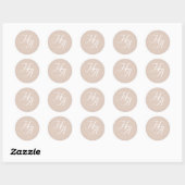 The Refined Catholic Wedding Ronde Sticker (Vel)