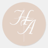 The Refined Catholic Wedding Ronde Sticker (Voorkant)