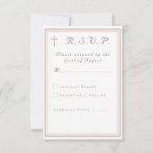 The Refined Catholic Wedding RSVP Kaartje (Voorkant)