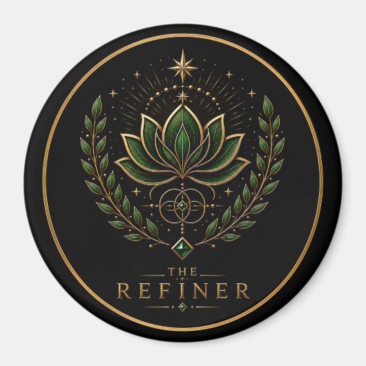 The Refiner Virgo Archetype Cirkelmagneet Magneet (Voorkant)