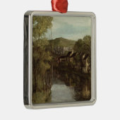 The Reflection of Ornans, c.1872 Metalen Ornament (Rechts)