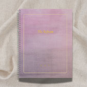 The Refrain | Personalized Mauve Poem Notebook Notitieboek