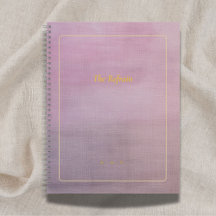 The Refrain | Personalized Mauve Poem Notebook
