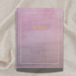 The Refrain | Personalized Mauve Poem Notebook Notitieboek
