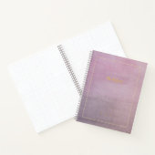 The Refrain | Personalized Mauve Poem Notebook Notitieboek (Binnen)