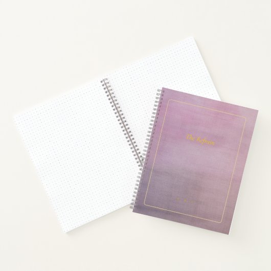 The Refrain | Personalized Mauve Poem Notebook Notitieboek (Binnen)