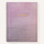 The Refrain | Personalized Mauve Poem Notebook Notitieboek (Voorkant)
