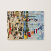 "The Regatta" in snijpapier Legpuzzel (Horizontaal)