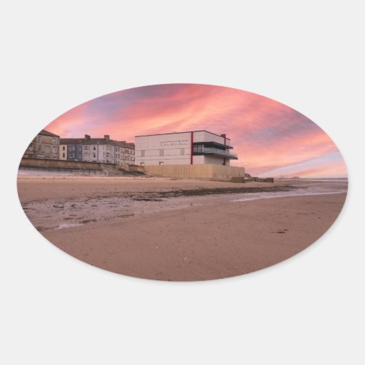 The Regent Cinema, Redcar Ovale Sticker (Voorkant)