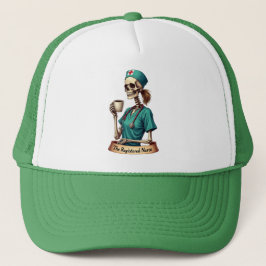The Registered Nurse Skeleton – Coffee & Care Trucker Pet