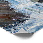 The Relentless Descent: A Textural Study Poster (Hoek)