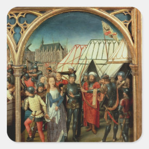 The Reliquary of St. Ursula, 1489 Vierkante Sticker
