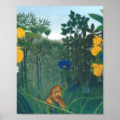 The Repast Of The Lion 1907 By Henri Rousseau Poster (Voorkant)
