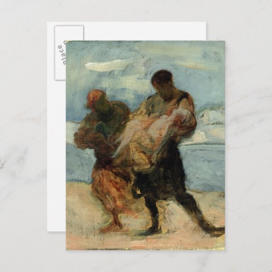 The Rescue, c.1870 Briefkaart (Voorkant / Achterkant)