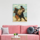 The Rescue, c.1870 Canvas Afdruk (Insitu (Woonkamer))