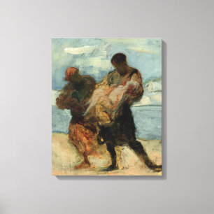 The Rescue, c.1870 Canvas Afdruk