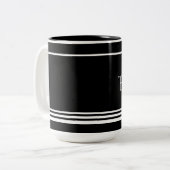 The Reset 2026 Minimal Black & White Mok (Voorkant links)