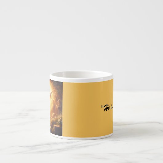 The Resurrection Light: Jesus Christ Rises Espresso Kop (Voorkant)