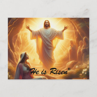 The Resurrection Light: Jesus Christ Rises Feestdagenkaart