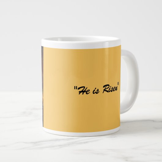 The Resurrection Light: Jesus Christ Rises Grote Koffiekop (Voorkant rechts)