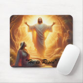 The Resurrection Light: Jesus Christ Rises Muismat (Met muis)