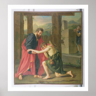 The Return of the Prodigal Son, 1823 (olie in canv Poster