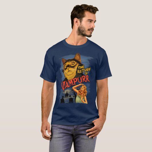 The Return of Vampurr retro T-shirt (Voorkant volledig)