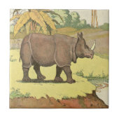 The Rhinoceros Storybook Tegeltje (Voorkant)